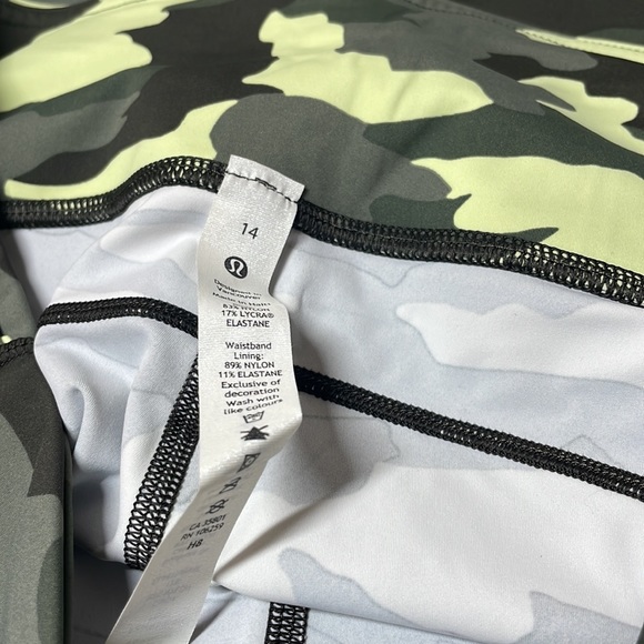 lululemon Fast & Free HR Tight 25” Camo Size 14 - Picture 5 of 7